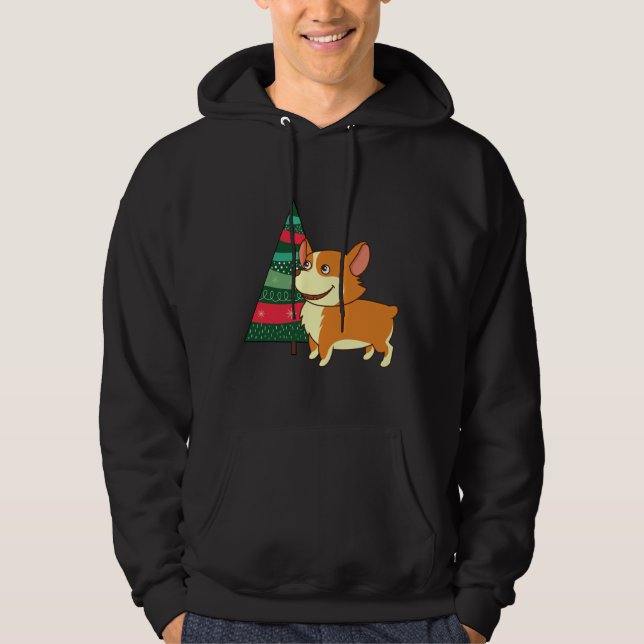Moletom Árvore de Natal de Corgi (Frente)