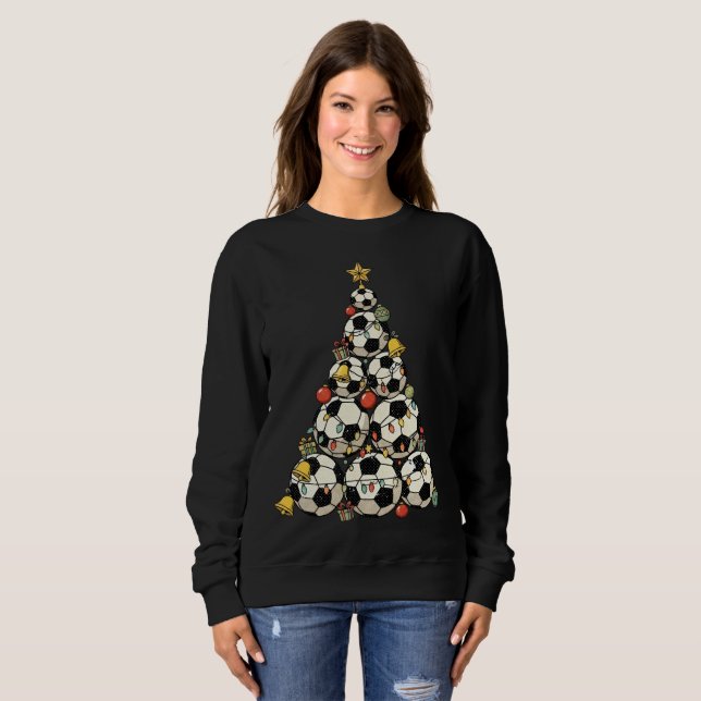 Moletom Árvore de Natal de Futebol (Frente Completa)