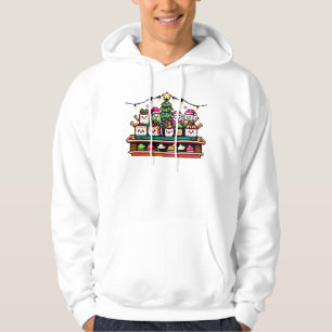Moletom Árvore de Natal Festivo Sushi - Pixel de Arte