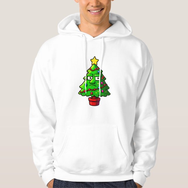 Moletom Árvore de Natal Papai Noel Brainrot Roubar Jogo de (Frente)