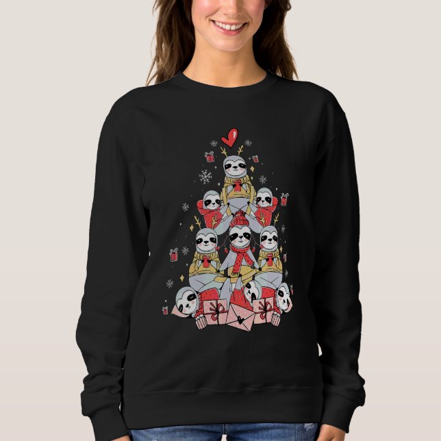 Moletom Árvore de Natal Preguiça Natal (Frente)