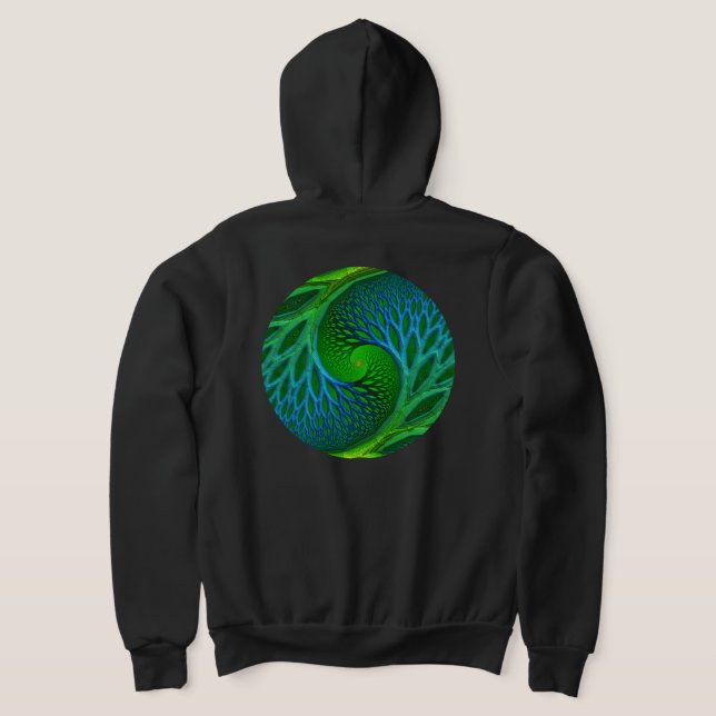 Moletom Árvore De Vida Espiral Fractal (Postura das costas)