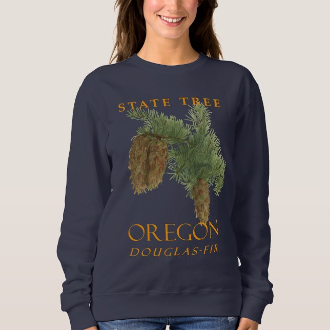 Moletom Árvore do Território de Oregon A Abeto Douglas (Frente)