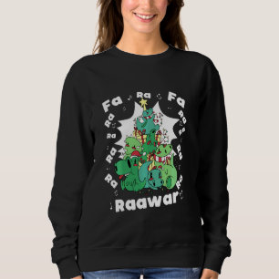 Moletom Árvore Funny Rex No Natal Dinossauro Fa Ra Ra Rawr