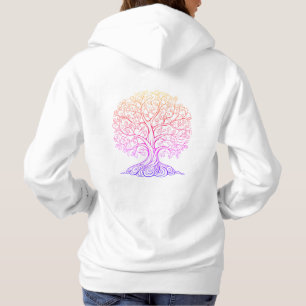 Moletom Árvore Multicolorida da Vida Gráfico Espiritual Un