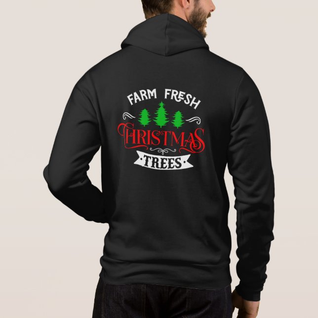 Moletom Árvores de Natal Frescas da Fazenda Design-54390 (Verso)