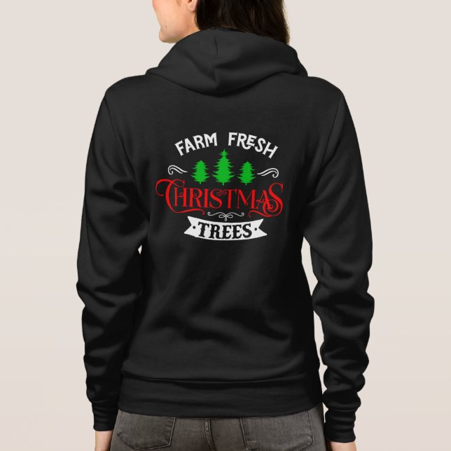 Moletom Árvores de Natal Frescas da Fazenda Design-54390 (Verso)