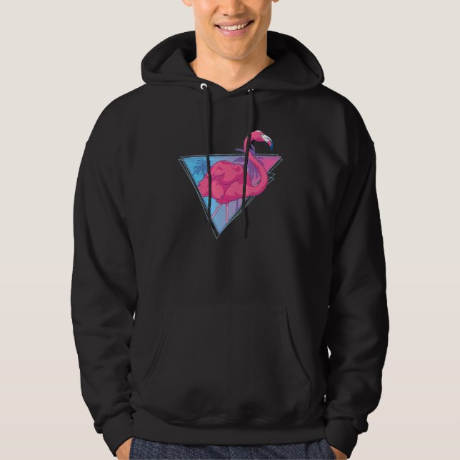 Moletom Árvores de Palma de Vaporwave Exóticas Pássaro Tro (Frente)