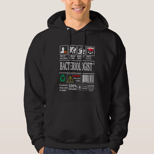 Moletom As Competências De Bacteriologistas Incluíram Reso (Frente)