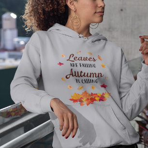 Moletom As folhas estão caindo outono chamando Hoodie