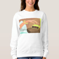 As garotas apertam o botão de snooze do despertado