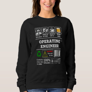 Moletom As habilidades do Engenheiro operacional incluem s