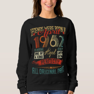 Moletom As Legendas Eram Nasceres Em Abril De 1962 60 Anos