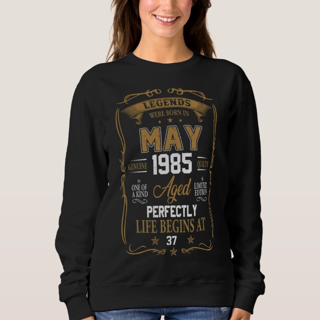 Moletom As Lendas Foram Nasceres Em Maio De 1985 37º Anive (Frente)