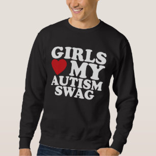 Moletom As Meninas Amam Meu Estilo de Autismo Conscientiza