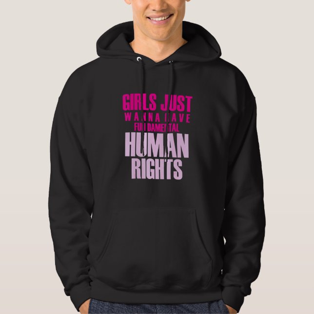 Moletom As Meninas Só Querem Divertir-se Direitos Humanos  (Frente)