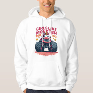 Moletom As Meninas Também Gostam de Caminhões Monstros Uni
