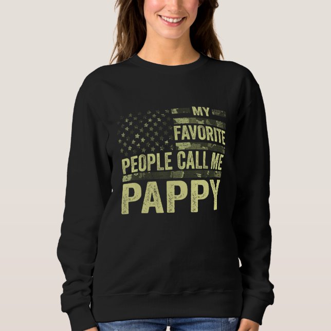 Moletom As minhas Pessoas favoritas chamam-me Pappy Americ (Frente)