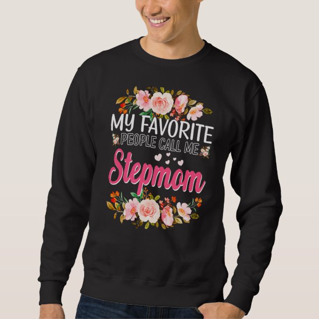 Moletom As minhas Pessoas favoritas chamam-me Stepmmmam Fe (Frente)