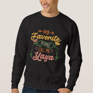 Moletom As minhas Pessoas favoritas chamam-me Yaya Floral 