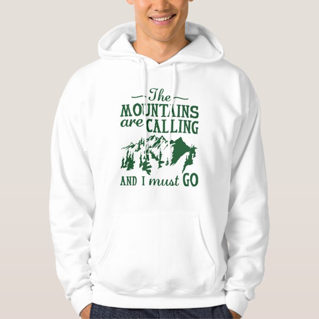 Moletom As Montanhas Estão Chamando (Frente)