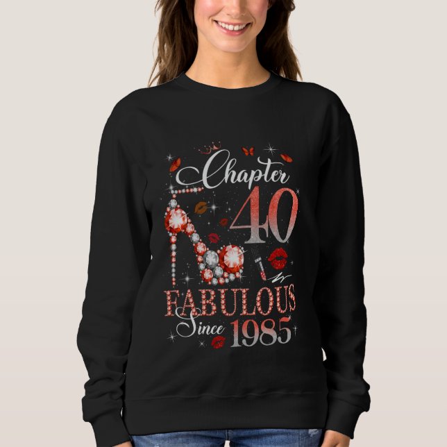 Moletom As mulheres Capítulo 40 Fabuloso Est 1985 40th B-d (Frente)