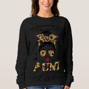 Moletom As Mulheres Felicidade É Uma Tia Mensageira Leopar