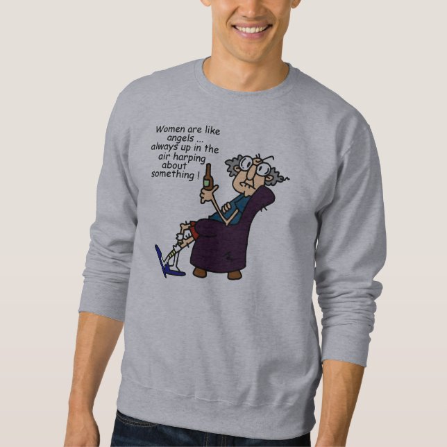 Moletom As Mulheres São Como Anjos (Frente)