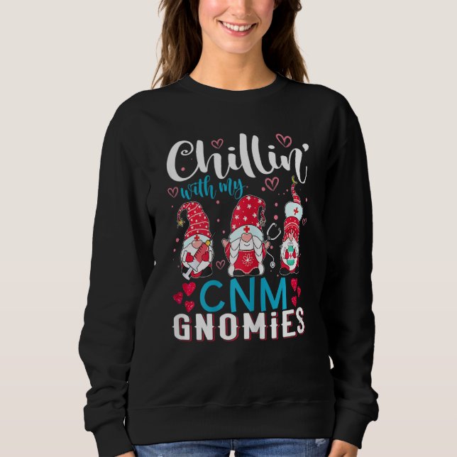Moletom As Mulheres Se Chillin Com Os Meus Gnomos Do Nnm E (Frente)