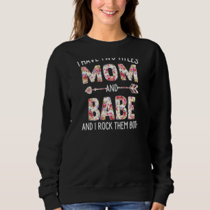 Moletom As Mulheres Tenho Dois Títulos Mãe E Bebê, Floral 
