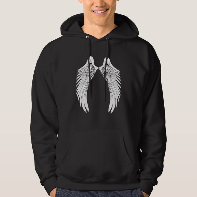 Moletom Asas de Anjo Brancas Atrás (Frente)