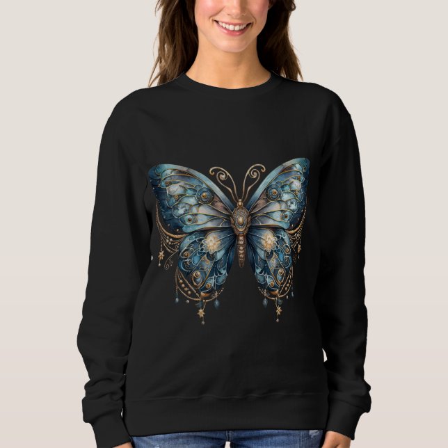 Moletom Asas Estreladas Mariposa Celestial – Bruxas Gótica (Frente)