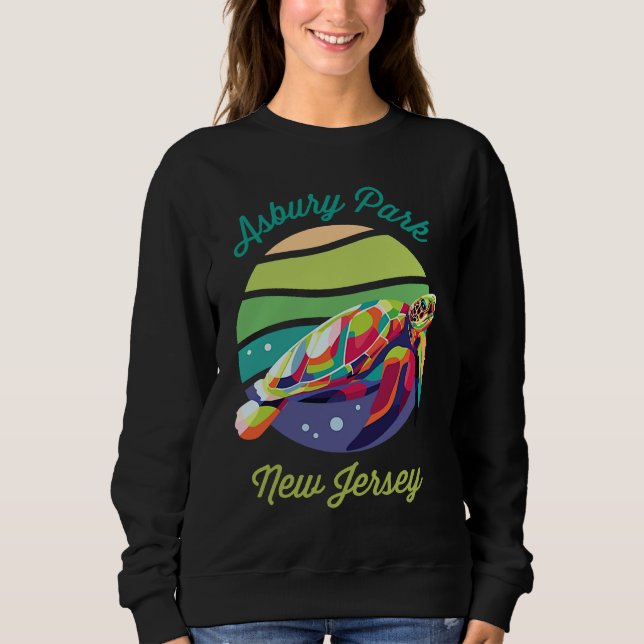 Moletom Asbury Park  Sea Turtle Souvenir (Frente)