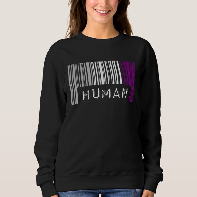 Moletom Asexual Barcode Pride Human Cute Ace Aesthetic LGB (Frente)