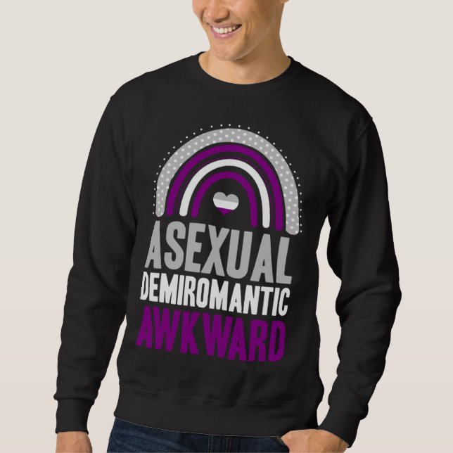 Moletom Asexual Demiromantic Awkward Asexual Pride Bohemia (Frente)