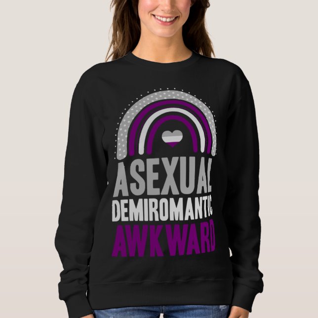 Moletom Asexual Demiromantic Awkward Asexual Pride Bohemia (Frente)