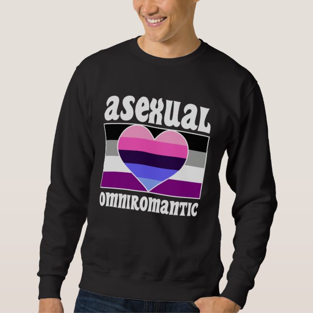 Moletom Asexual Omniromantic Pride Flag Cute  Ace Aestheti (Frente)