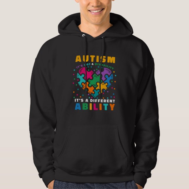 Moletom Asperger Syndrome Awareness for Mom Dad Aunt with  (Frente)