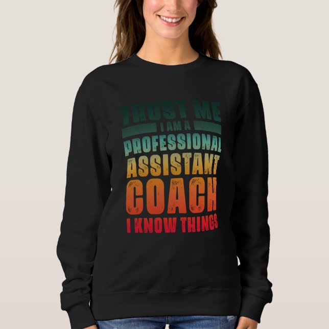 Moletom Assistant Coach Idea Professional Coaches Cool Hum (Frente)