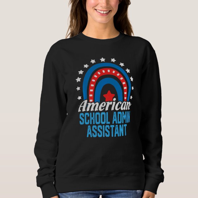 Moletom Assistente Administrativo Escolar Americano Arco-í (Frente)