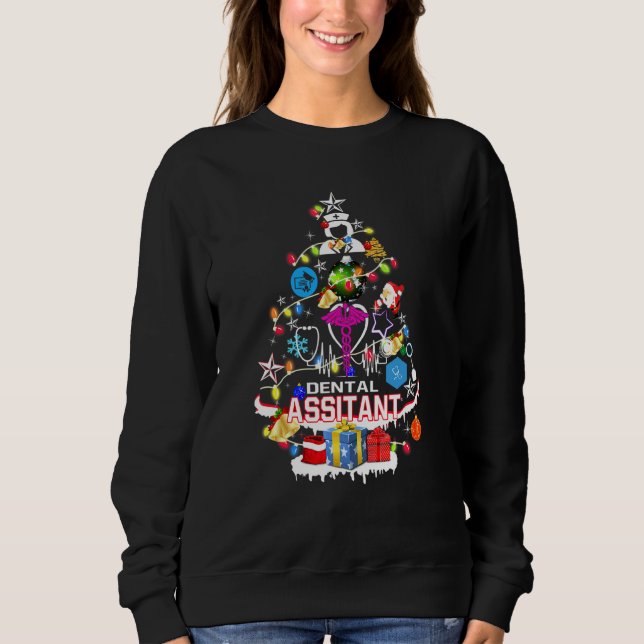 Moletom Assistente Dentário Árvore de Natal (Frente)