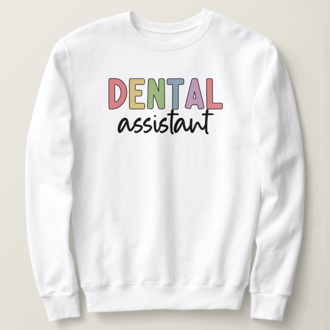 Moletom Assistente dentário | Presentes para Dentista Assi (Frente do Design)