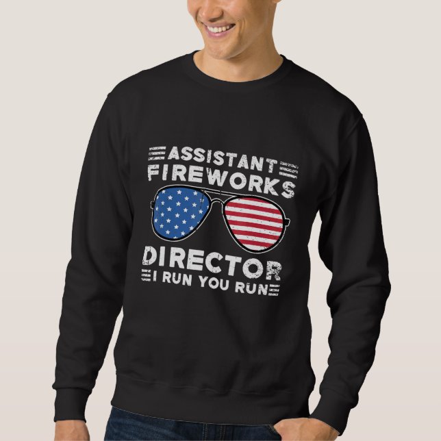Moletom Assistente do diretor do Fireworks que eu o execut (Frente)