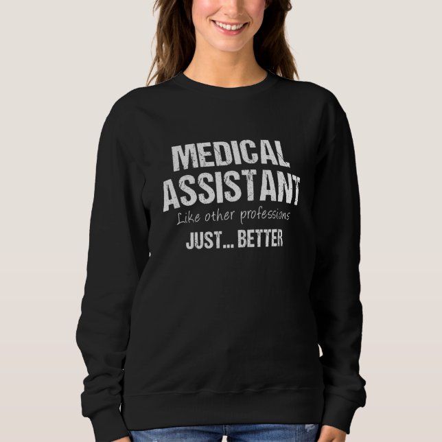 Moletom Assistente Médico Como Outras Profissões Apenas Be (Frente)