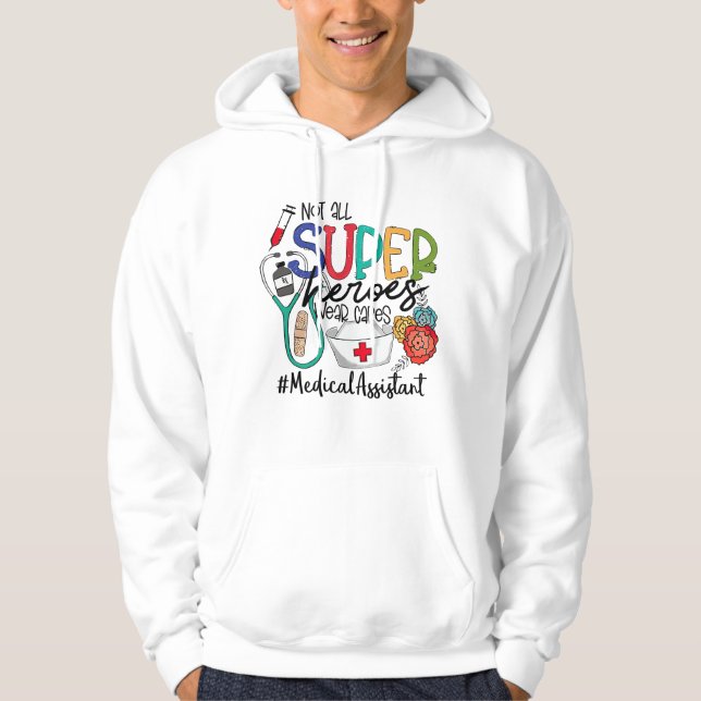 Moletom Assistente Médico nem todos os super-heróis usam c (Frente)