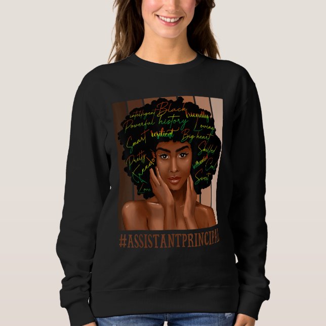 Moletom Assistente Principal Afro-Americana Bl (Frente)