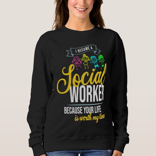 Moletom Assistente Social Escolar   Citação (Frente)