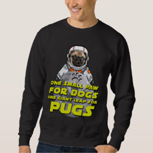 Moletom Astro Pug - Astronauta Espacial Pug - Engraçado En