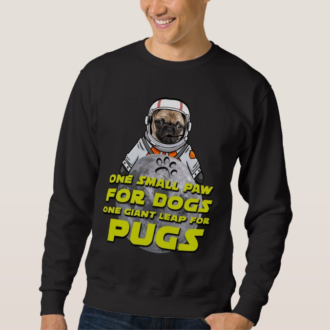 Moletom Astro Pug - Astronauta Espacial Pug - Engraçado En (Frente)