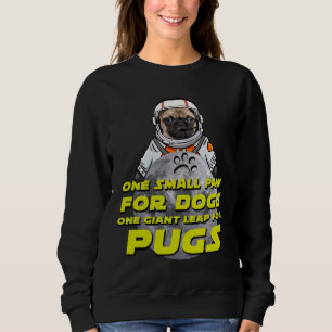 Moletom Astro Pug - Astronauta Espacial Pug - Engraçado En